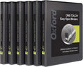 Oxford 3 Ring Binders, 0.5 inch ONE-Touch Easy Open D Rings, Durable Binders by Oxford