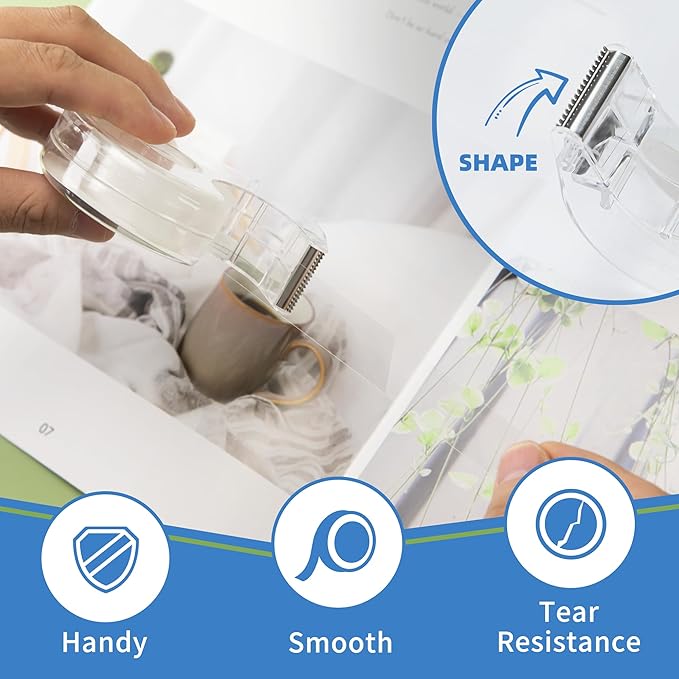 JEFURE 18 Pcs Transparent Tape - Image 3
