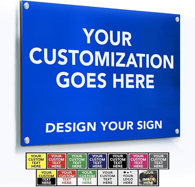 Custom Metal Signs, Personalized Aluminum, Customized Safety, Business Signs by SpeedyOrders