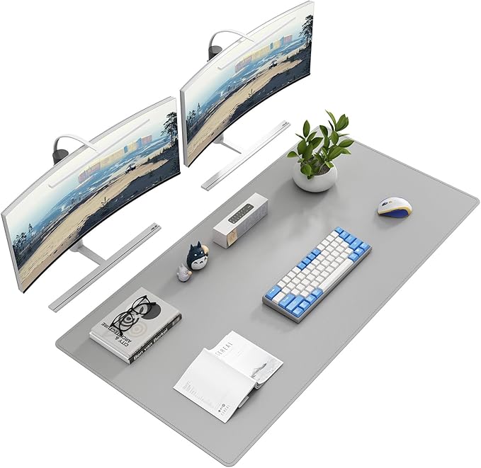 DAWNTREES Desk Mat Protector, PU Leather Desk Pad, Non Slip, Large Mouse Pad by PremiumDeskPadatDawnTrees