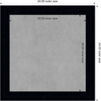 Amanti Art Black Framed Magnetic Board 24x24 Medium Vision Board - Image 3