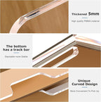 2 Pack- Stackable Paper Letter Tray, Enlarged A4 File Desk Organizer Acrylic - Image 6