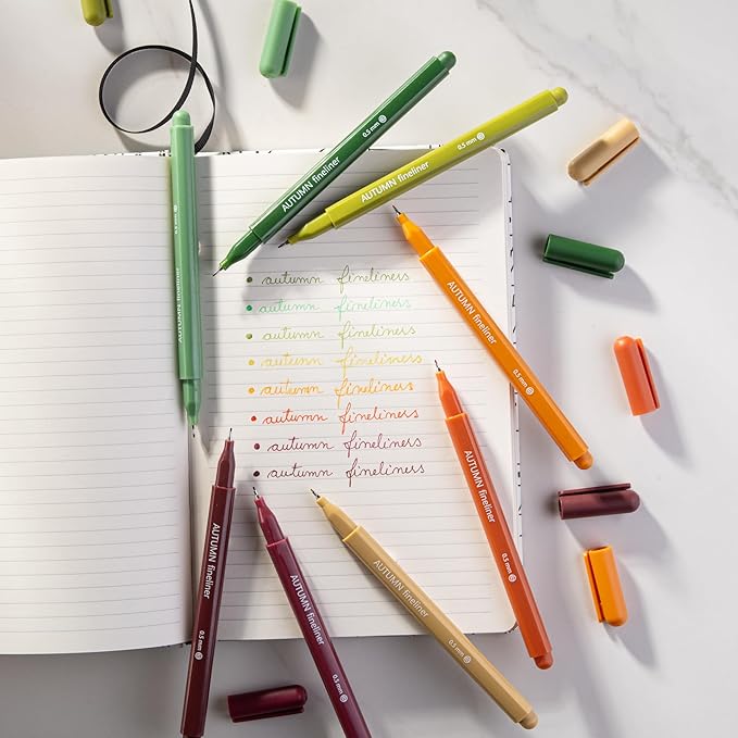 DIVERSEBEE Fine Tip Pens, 8 Bible Pens No Bleed Through, 0.5mm Fine Point - Image 4