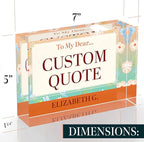 Personalized Gifts, Custom Quote Block Letter Board, Crystal-Clear Acrylic - Image 8