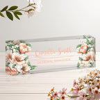Personalized Name Plate for Desk, Custom Acrylic Desk Name Sign, Office by Unknown