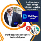 Magnet Me Up Custom Printed Magnetic Name Tag Badge - Image 3
