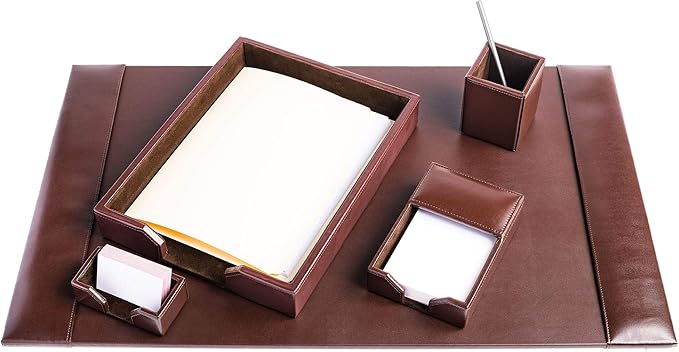 DACASSO Bonded Leather Desk Set - Image 6