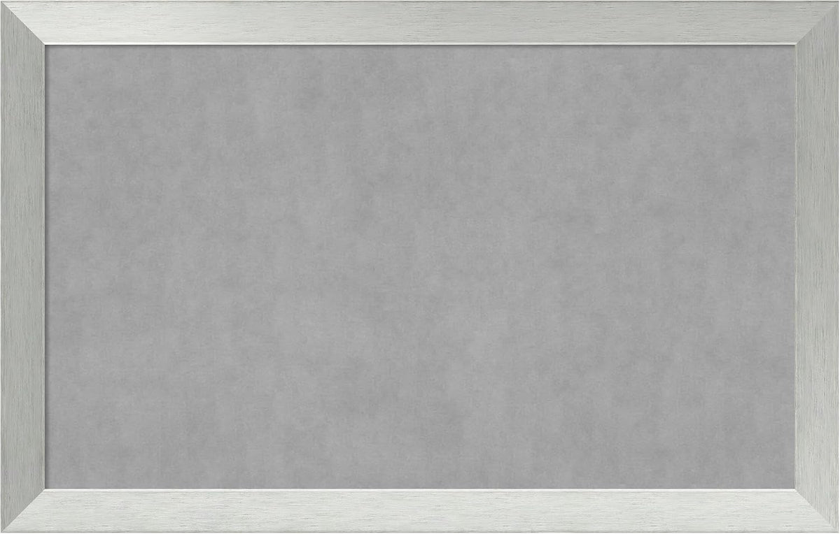 Amanti Art Silver Framed Magnetic Board 28x44 Large Vision Board