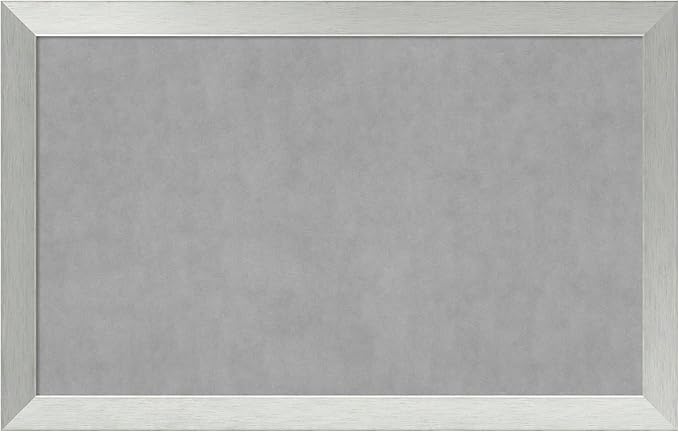 Amanti Art Silver Framed Magnetic Board 28x44 Large Vision Board by AmantiArt