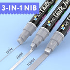 TFIVE Metallic Silver Liquid Chalk Markers - Image 3