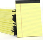 24 Pack Yellow Legal Pads 8.5 x 11 Letter Size Lined Writing Note Pads Yellow by Aidunmis