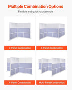 VEVOR Office Divider Privacy Partition, PET Workstation Cubicle Partition - Image 4