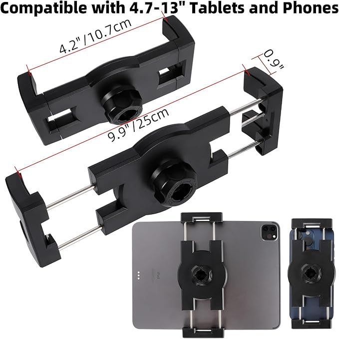 ZUZUXI iPad Desk Mount, Adjustable Foldable Tablet Aluminum Arm, 360° Rotation - Image 5