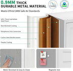 metal garage storage cabinet, durable metal storage solution, side view