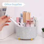 SKYDUE 360 Degree Rotating Desk Organizer, Shining Dual-Purpose Rhinestone - Image 2