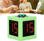Green Rechargeable Cube Timer 1.4 Inch 4 Sided LED Digital Countdown Clock - Image 9
