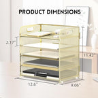Supeasy 5 Trays Paper Organizer Letter Tray - Image 5