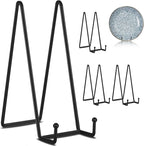 Decolore 5 Pack 12 Inch Black Picture Stands Plate Stands by Decolore