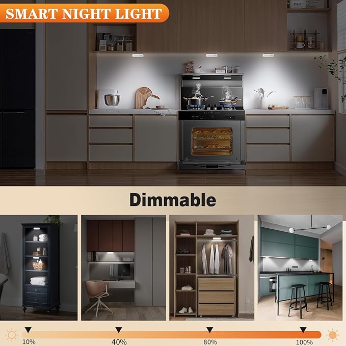 LED Closet Lights Motion Sensor Puck Light - Image 5
