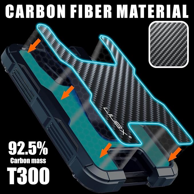 LIUGX Carbon Fiber Badge Holder, ID Card Holder - Image 2