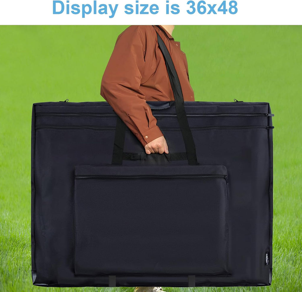 jjring 36x48 art portfolio tote bag with shoulder, front angle view