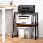 Arbuxzuy Printer Stand for Desk, Desktop Printer Shelf, 3 Tier Desk Shelf for - Image 5