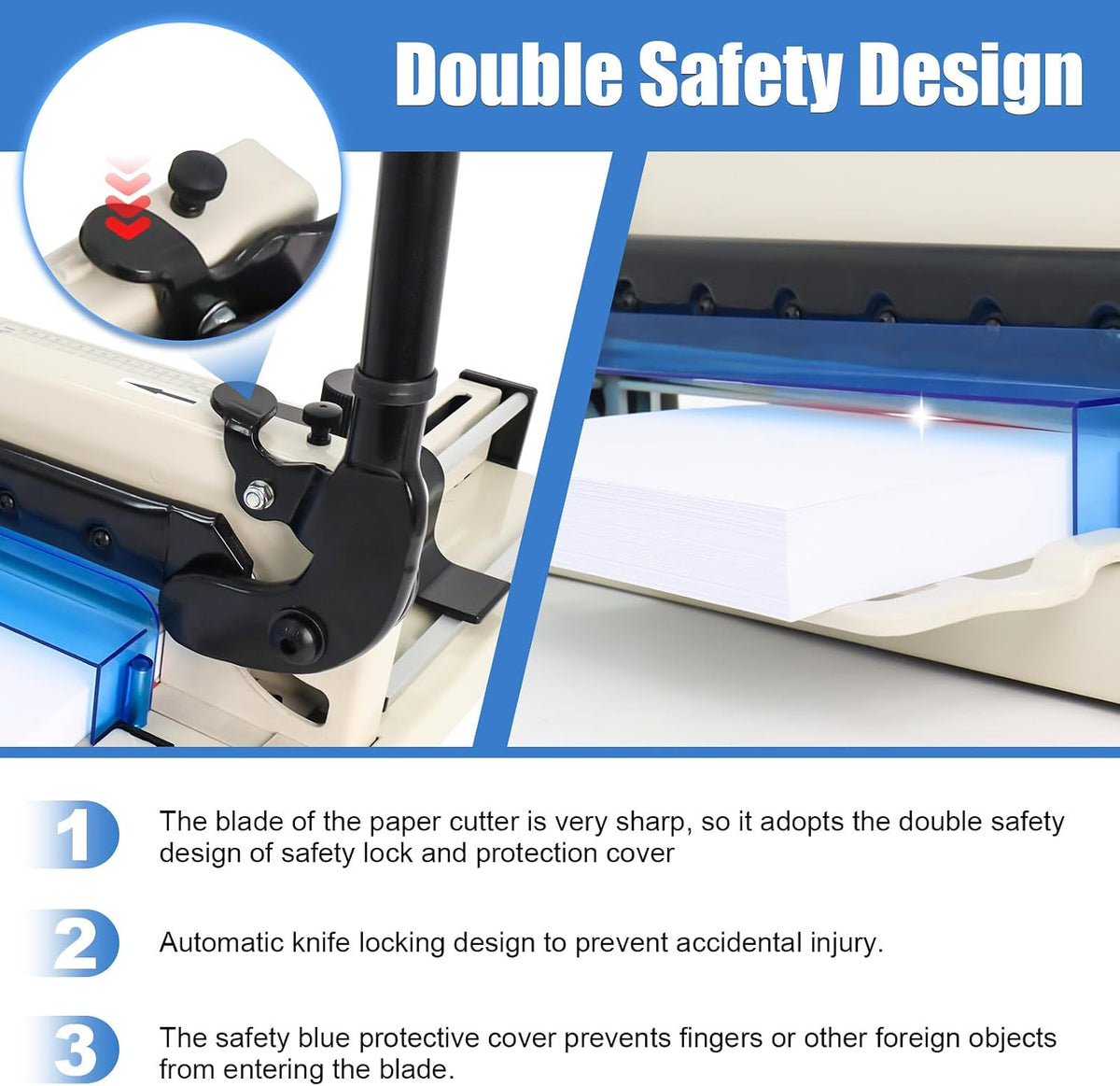 12" Heavy Duty Paper Cutter with HSS Blade, Industrial Paper Trimmer
