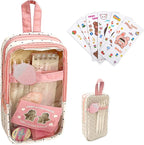 UINSUE Cute Pen case Adorable Bunny Transparent 3-Layer Large Capacity Pencil by Unknown
