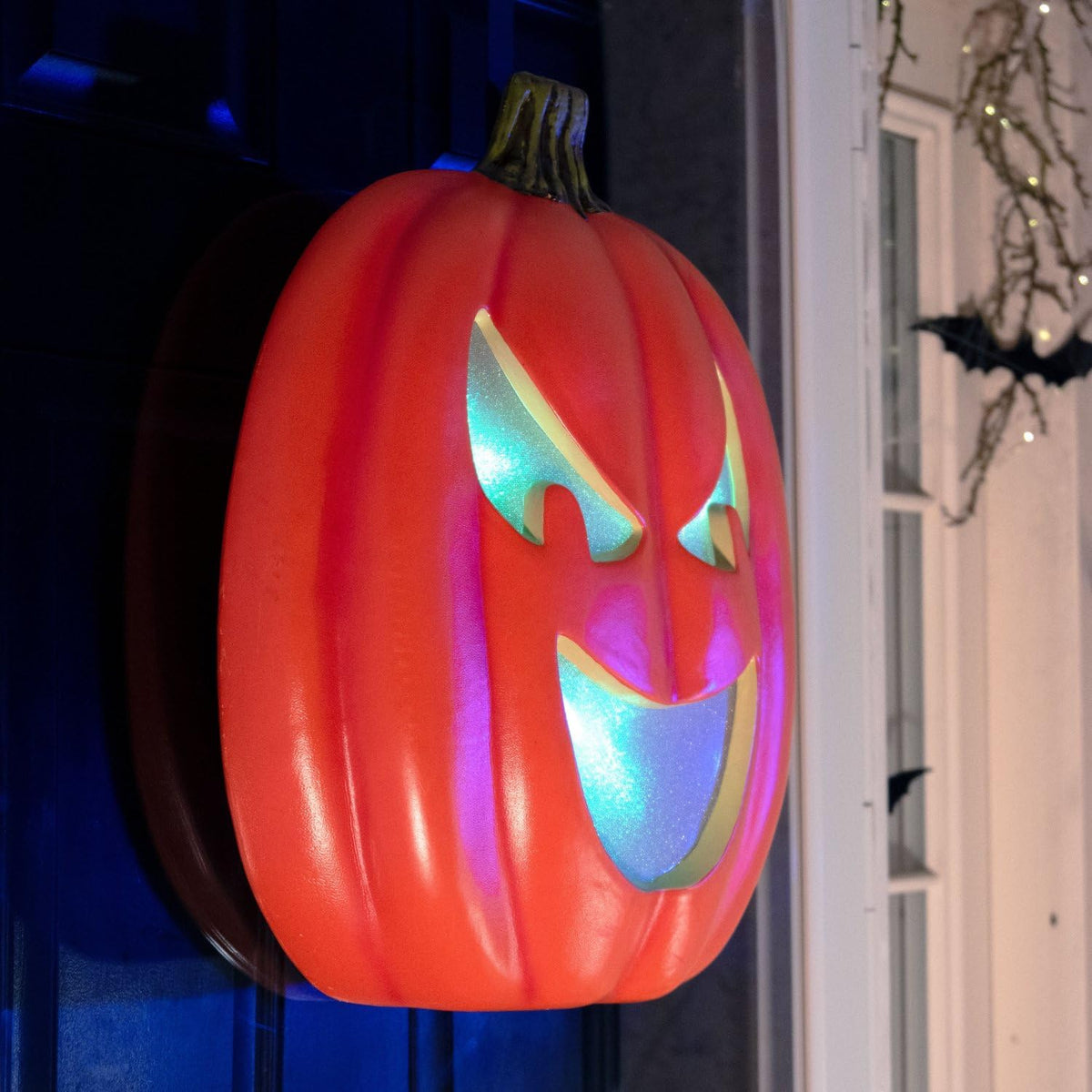 Haunted Hill Farm 1.8-Ft. LED Pumpkin Flatback Halloween Decoration