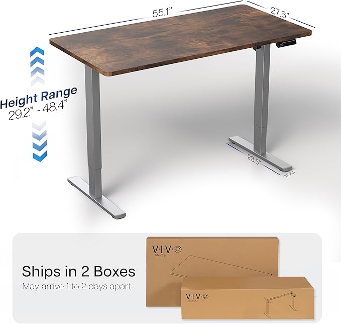 VIVO Electric 55 x 28 in Standing Desk, Memory Height Adjustment, 1B Series - Image 3
