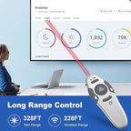 QUI Presentation Clicker Wireless Presenter Remote Clicker - Image 4