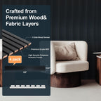 neatiease wood panels for wall, 4-piece 120" x shown in use