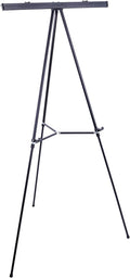 U.S. Art Supply 66" High Boardroom Black Aluminum Flip Chart Easel & by USArtSupply