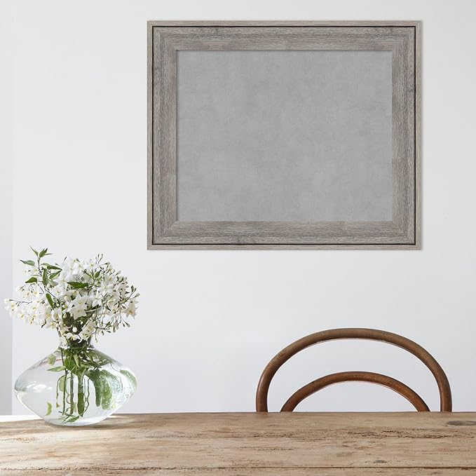 Amanti Art Grey Framed Magnetic Board 21x25 Small Vision Board - Image 5