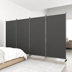 Helios&Hestia 4-Panel 6 ft Tall Indoor Folding Room Divider, Portable Privacy - Image 2