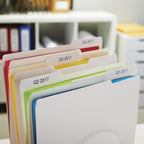 DYMO Authentic LW 1-Up File Folder Labels for LabelWriter Label Printers, White, 9/16" x 3-7/16", 6 Rolls of 130 (780 Total)