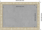 Amanti Art Silver Framed Magnetic Board 14x20 Small Vision Board - Image 2
