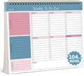 104 Pgs Weekly To Do List Notepad, 52 Duplex-Printed Undated Sheets 100 by ALKALO