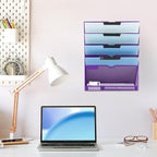 EASEPRES 6 Tier Mesh Hanging Wall File Organizer, Desk Vertical Mail Paper - Image 6