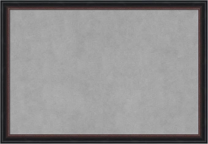 Amanti Art Black Framed Magnetic Board 18x26 Medium Vision Board by AmantiArt