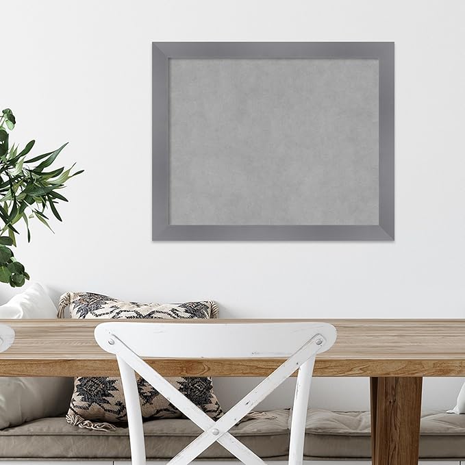 Amanti Art Grey Framed Magnetic Board 18x22 Small Vision Board - Image 5