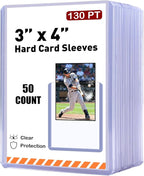 50ct 130pt 3"x4" Hard Card Sleeves by Unknown