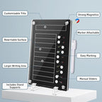 NiHome Black Acrylic Magnetic to Do List Planning Board - Image 3