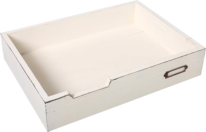 MyGift Rustic Wood Desktop Drawer-Style Stackable Document Letter Tray - Image 5