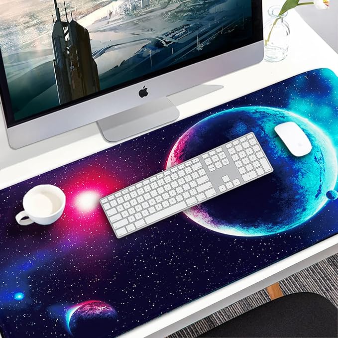 Naukay Gaming Mouse Pad, 31.5x15.7 inch Large Extended Computer Keyboard Mouse - Image 7