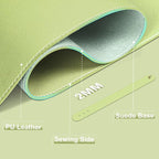 Large Desk Pad 47.2" x 17", Leather Desk Mat Protector, Non-Slip PU Leather - Image 2