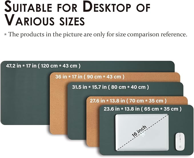 Cork Desk Mat - Dual-Sided Desk Pad - Image 5