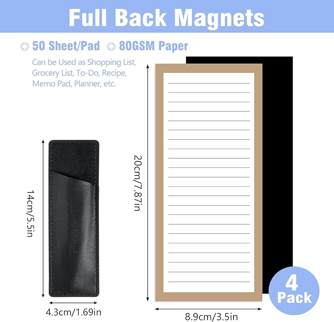 Thboxes 4 Pack Magnetic Note Pad - Image 2