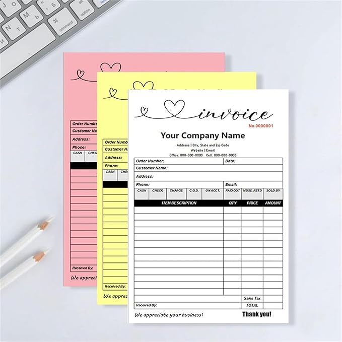 Custom Invoice Book in 3-Part /2-Part Receipt Book - Image 5