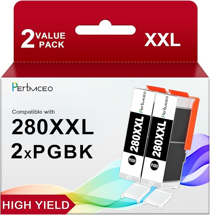 Pertmceo 280 PGBK TR8620a Ink Cartridge Replacement by Pertmceo